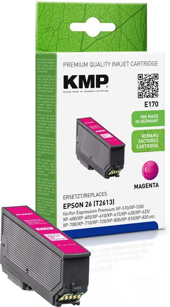 Kmp E170 Magenta Tintenpatrone Ersetzt Epson Expression Premium 26 (T2613)-image