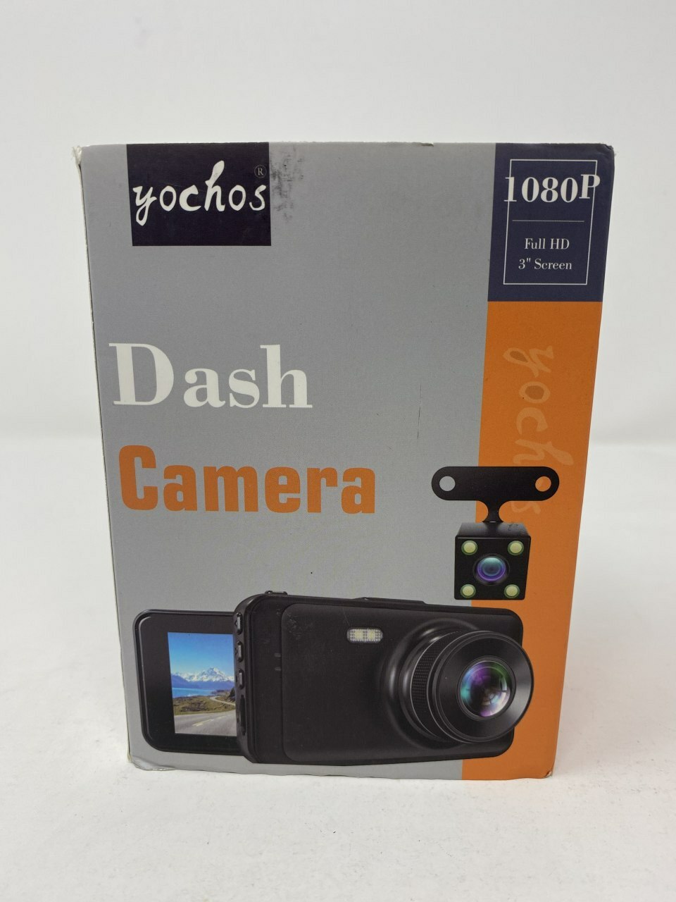Yochos 1080P Dual Dash Cam with Front and Rear 3-Inch LCD Screen