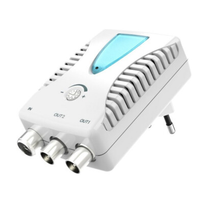 Hama BK CATV 2-Fach Verstärker 2x 22dB Antennen Zweigeräteverstärker TV Kabel DU