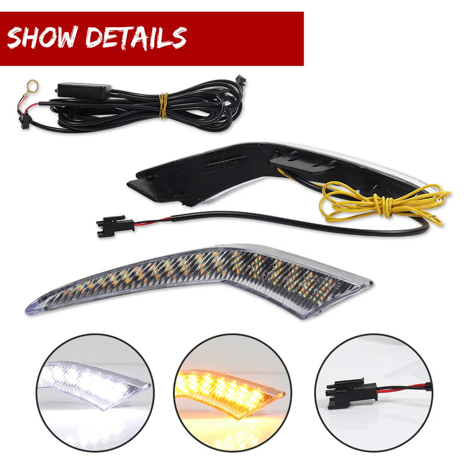 For Toyota Corolla L LE XLE Model 2020-2023 LED Daytime Running Fog Lights DRL - Image 4 of 4