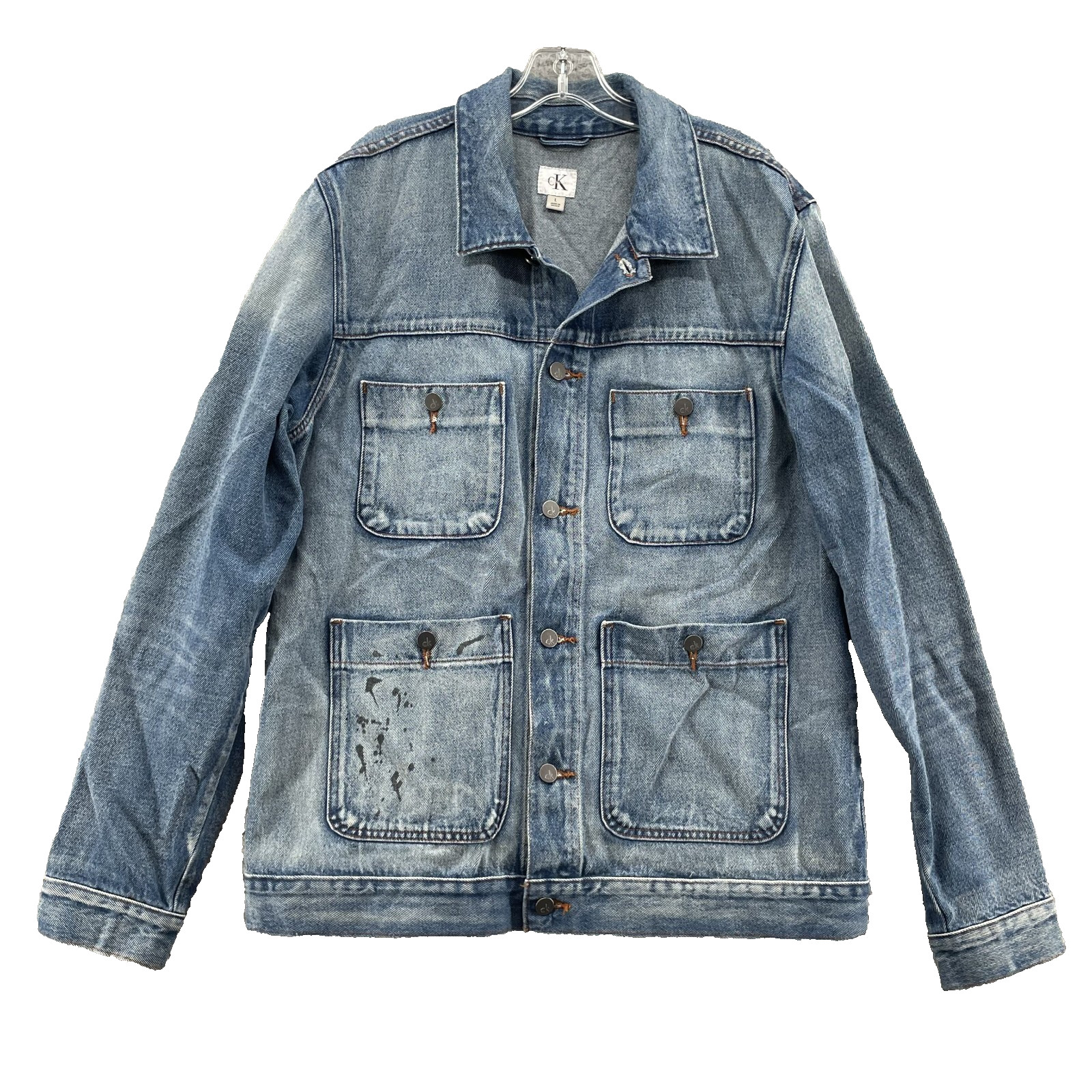 Large Denim 90s Classic Streetwear Preppy Workwear