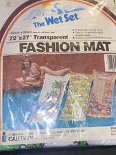 The Wet Set-Intex-Vintage-Fashion Mat Pool Float 59720-Palm Trees 1985