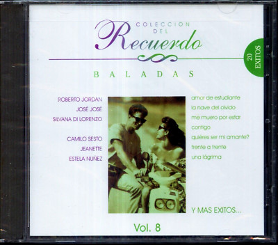 Baladas - RCA Coleccion del Recuerdo Vol. 8 - 20 Exitos - 1995 RCA NEW ...