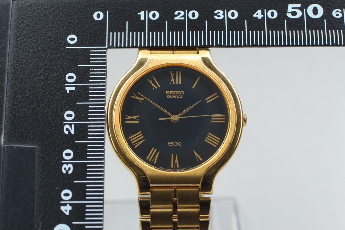 SEIKO　V701-6K00 アナログ腕時計　時計 Vintage Seiko SX Gold Brushed Dial and Case Mens Watch