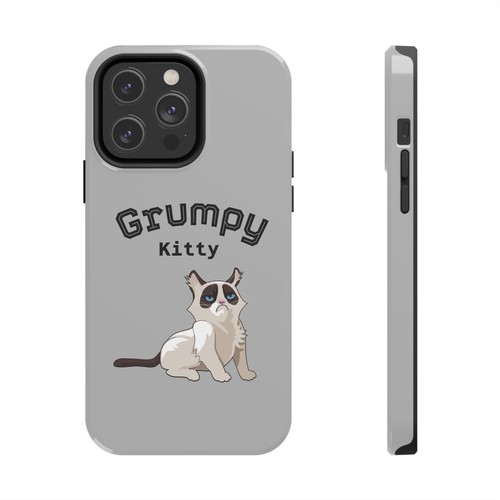 Grumpy Kitty Tough Phone Case, Cat Lover Gift, Funny Animal Design, UV - Picture 3 of 33