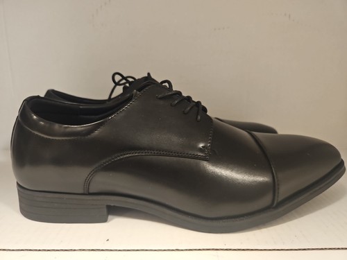 Van Heusen Turk Classic Oxford Non Slip Memory Foam Black Dress Shoes Size 12 - Picture 7 of 12