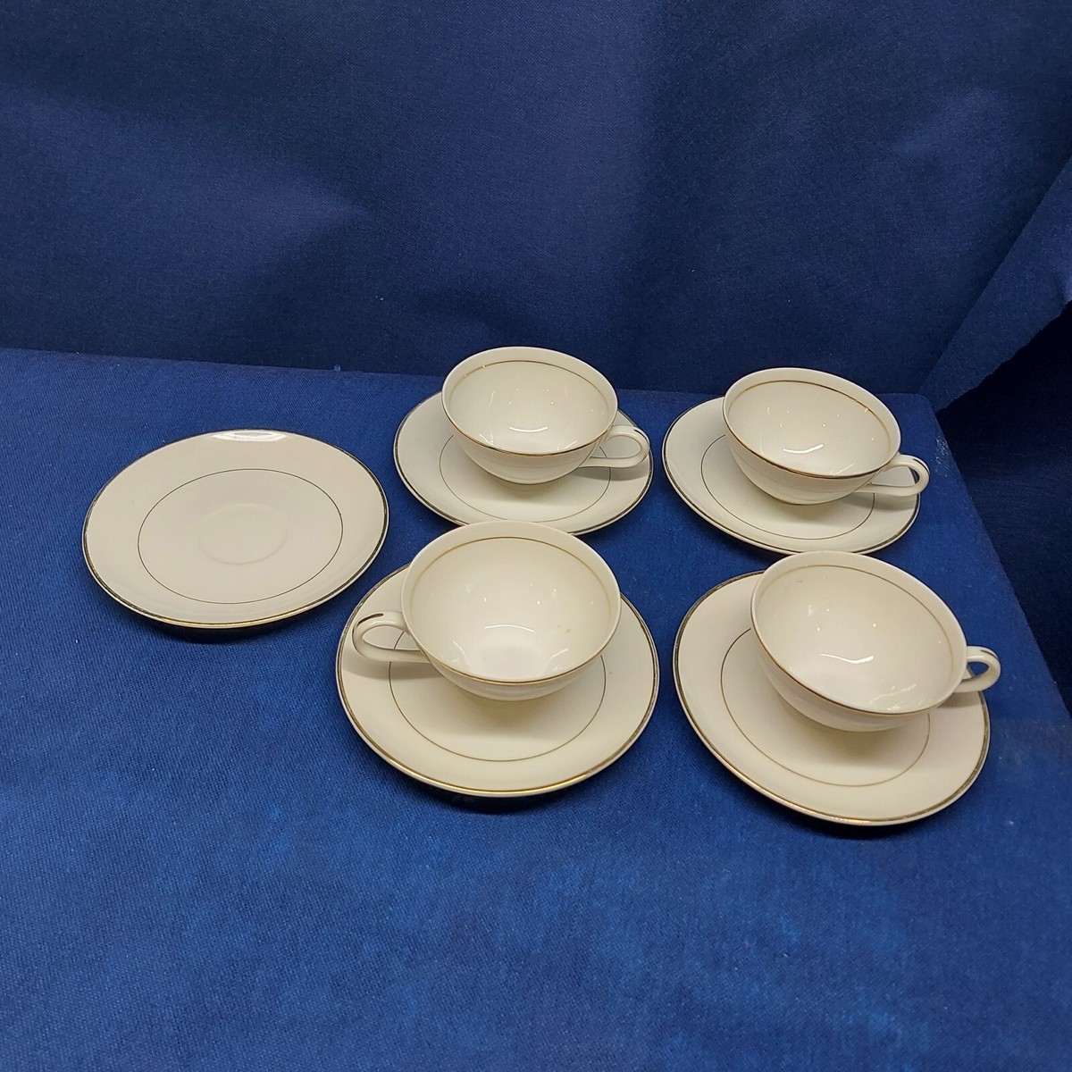 Vintage Fine China Of Japan Sonnet 4 Sets Cups/Saucers(5) Retired 