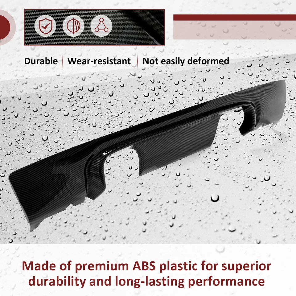 CSL Style 2-Tone Rear Bumper Diffuser Carbon Fiber Color For BMW 01-06 E46 M3 Foto 4 de 4