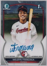 Welbyn Francisca 2023 Bowman Chrome Prospect 1st Auto  #CPA-WF. Guardians!🔥