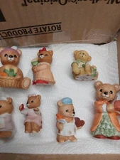 Vintage HOMECO Porcelain Bears( Lot Of 10pcs)  pieces  from various collections