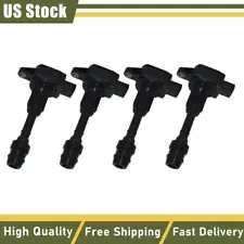 4PCS Ignition Coils 22448-AX001 for Nissan Micra 2006 2007 1.4L L4 22448-AX000