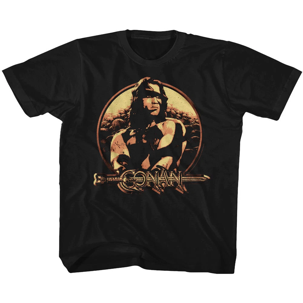 Conan The Barbarian Movie Sheild Youth T Shirt XS-YXL