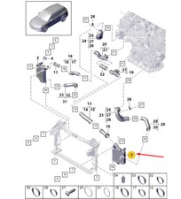 Porsche Cayenne 9Ya Ladeluftkühler links PAB145803B 2020 15383633