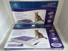 PetSafe ScoopFree Disposable Crystal Litter Tray Lavender Pair 2 NIP