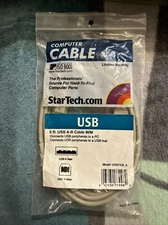 4 StarTech Cables Computer CABLE USB 6 ft. Fully Rated USB Cable A-A,  Beige!!