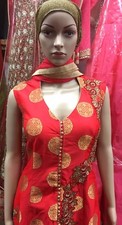 Indian Bollywood New Designer Party Wear Ethnic Salwar Kameez Up Down style Red