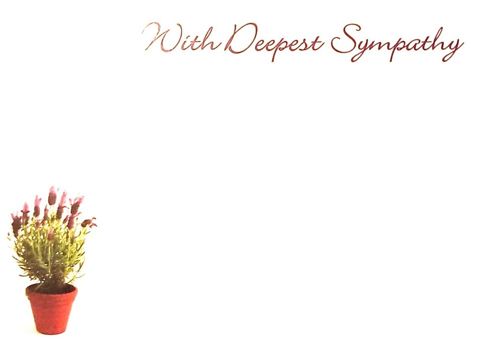 IN LOVING MEMORY/WITH DEEPEST SYMPATHY FLORIST FLOWERS MESSAGE CARDS