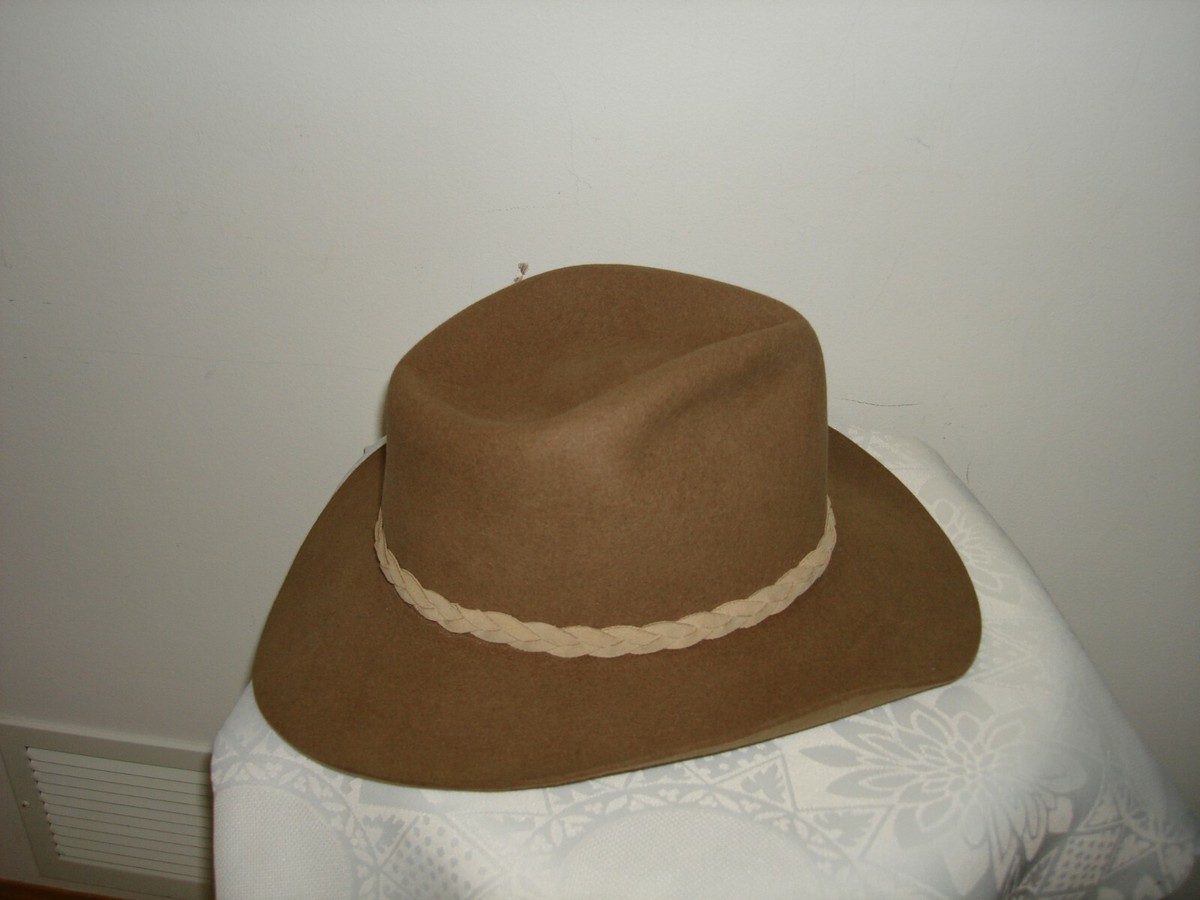 Vintage Authentic Aussie Genuine Fur Felt Vintage Authentic Outback Styling Australia 100% Genuine Fur  main image 4