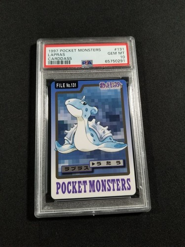 Pokemon Japanese Lapras #131 PSA 10 GEM MINT Pocket Monsters Carddass