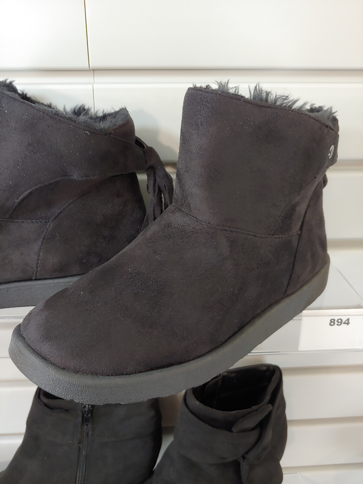 Lotto di 6 paia scarpe da donna taglia 8 tacchi stivali piatti mocassini pantofole sandali 894