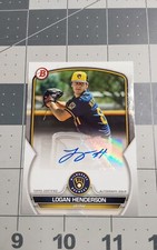 2023 Bowman Baseball #PPALH Logan Henderson Autograph