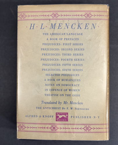 Treatise on Right and Wrong by H.L. Mencken 1934 HC/DJ/1st Edition - Picture 4 of 7