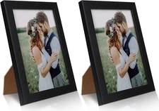 2 Pack 5x7 Picture Frame Black Picture Frame for Wall and Tabletop Display New