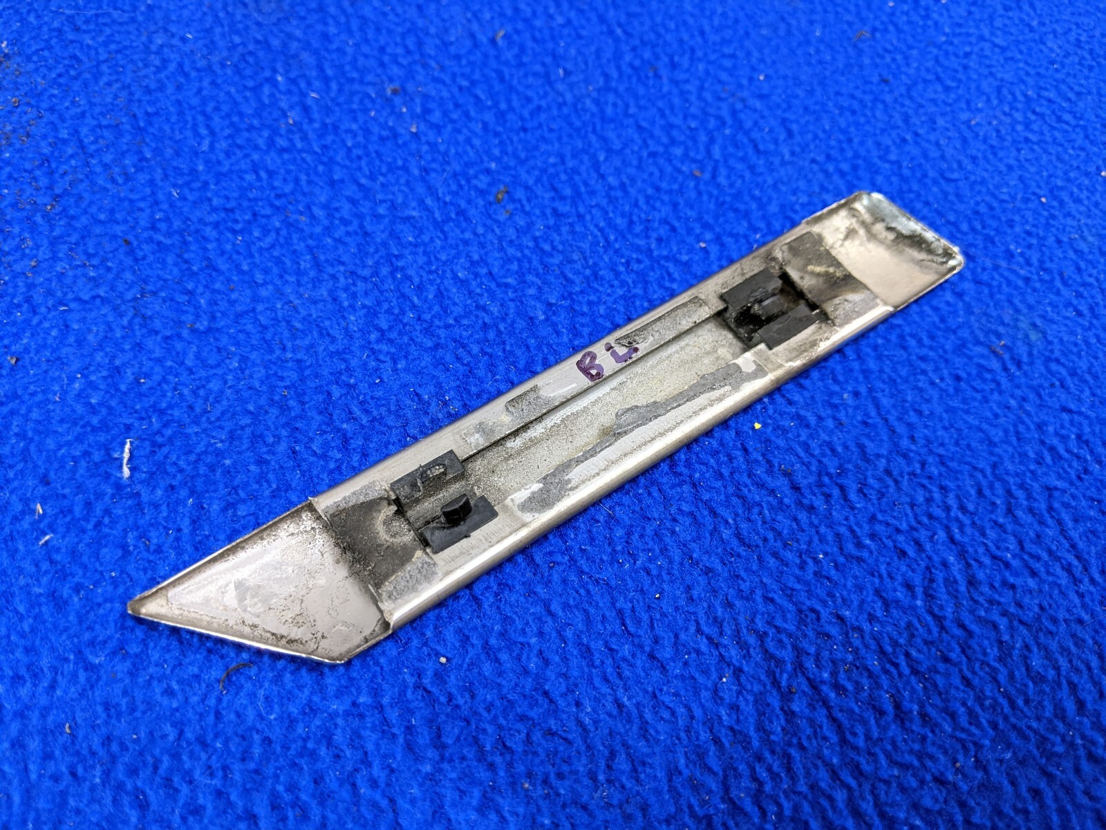 chrome strip molding rear left Bentley quarter FLYING SPUR driver oem