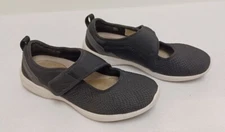 Vionic Black Fabric Sonnet Sticky Strap Slip On Flats Size 8.5