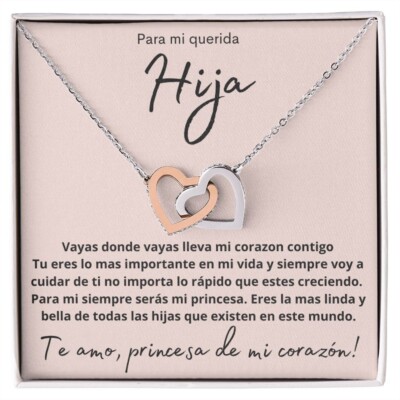 Regalo Para Hija De Papa Joya Mujer Collar Regalo Navidad Cumpleaños Quinceañera