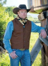 Wyoming Trader Mens Bronco Canvas Vest