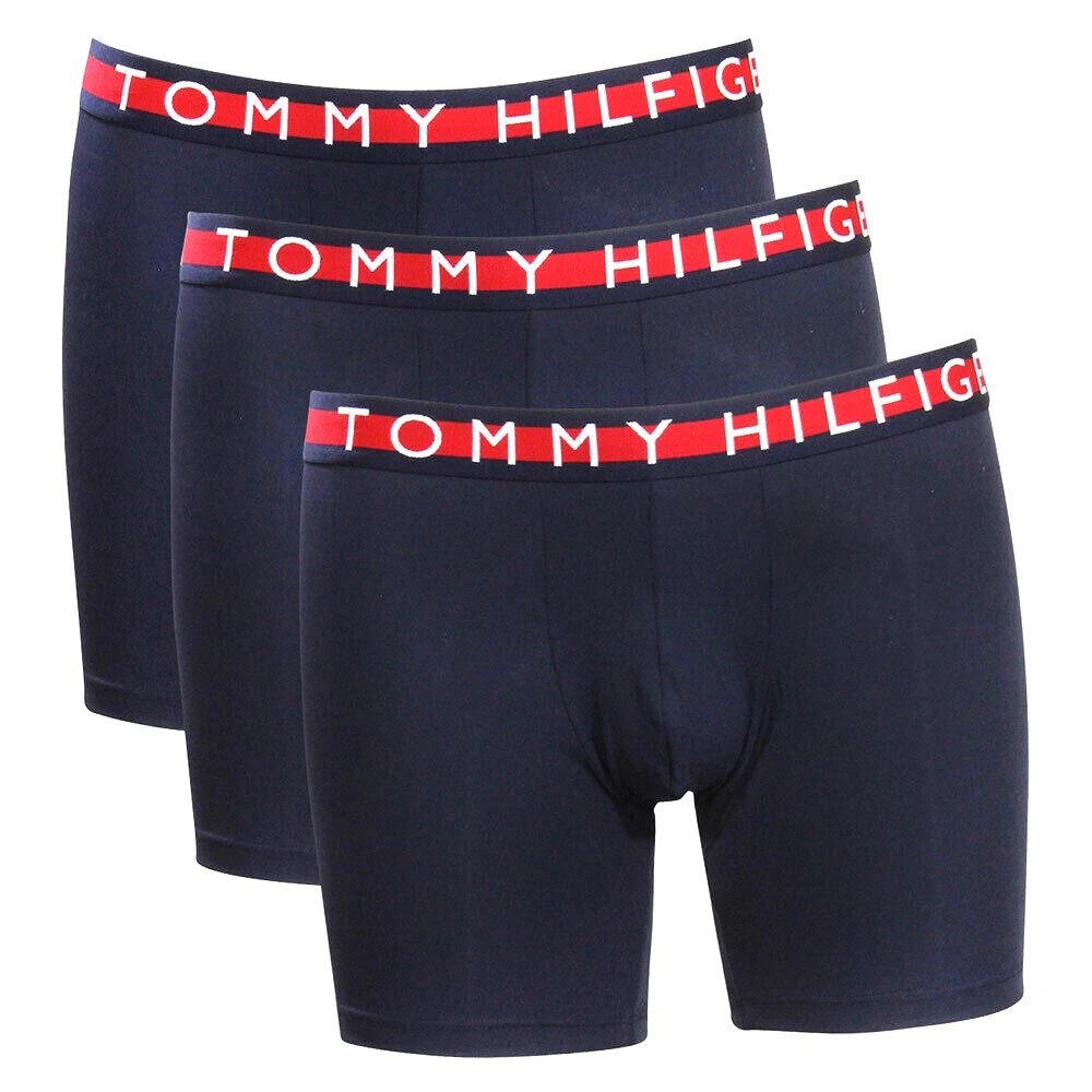 3 Tommy Hilfiger Boxer Briefs Microfiber Micro Rib 3 Pack