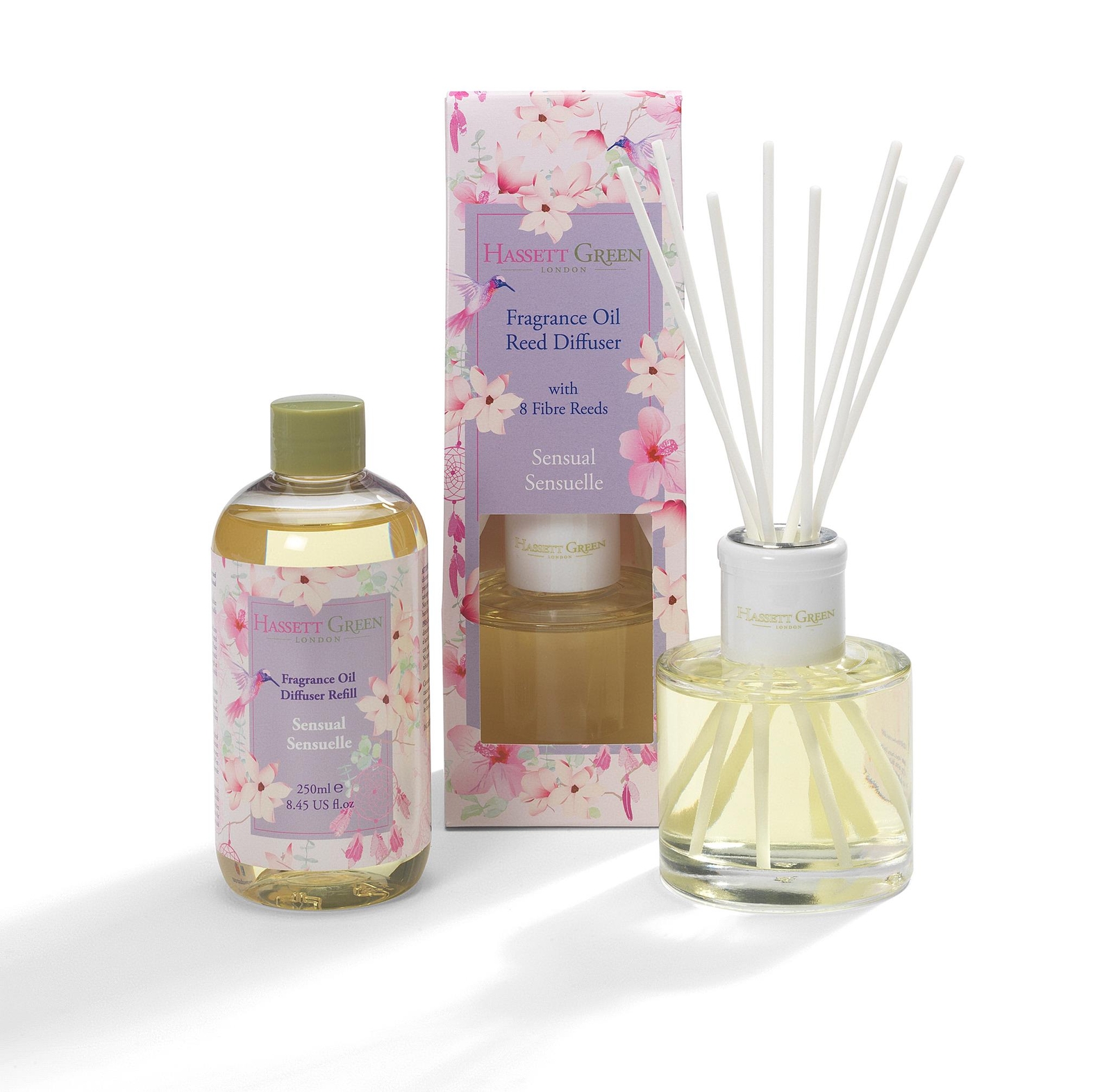 Hassett Green Sensual Sensuelle - Reed Diffuser and Refill Combination Set