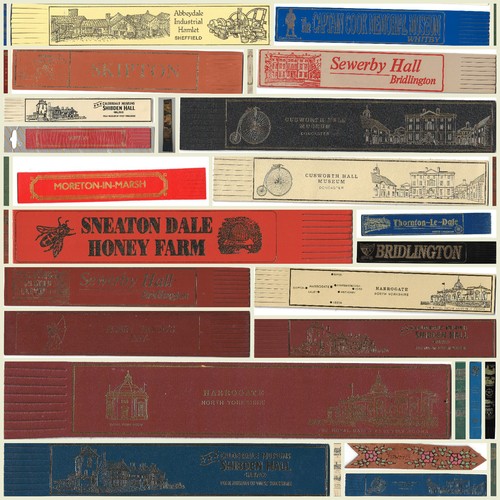 Yorkshire Leder Lesezeichen Rumpf Absplitterung Harrogate Haworth Bronte Sheffield Geschenk