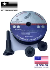 ✅3” Stainless Metal Cut Off Wheels 10 Pack With 3pc 1/4” Mandrel set arbor shank