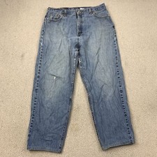 Vintage Levi's 560 Loose Fit Straight Jeans Womens Size 16 Mid Blue Casual