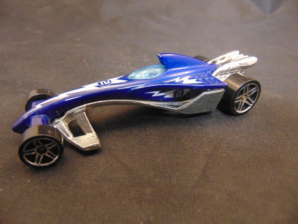 HOT WHEELS GREASED LIGHTNIN' BLUE | eBay