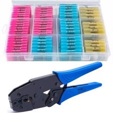 200x Waterproof Heat Shrink Butt Wire Splice Connectors Seal Crimp Terminals kit