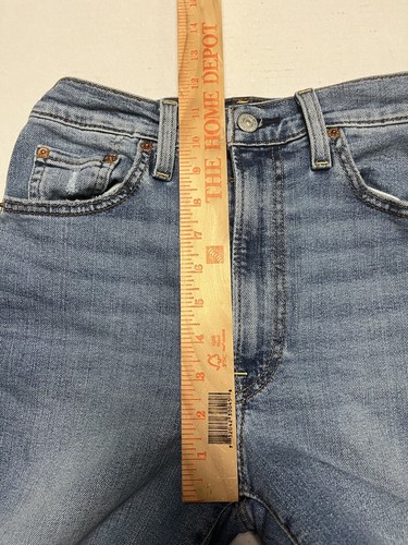 Levi's Ribcage Bell Flare Jeans Women's Sz 26 L29 Medium Wash Denim Distressed - Picture 15 of 15