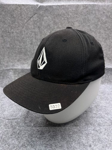 Volcom Hat Cap Fitted Adult Medium Black Embroidered Cotton Blend Skate - Picture 4 of 12