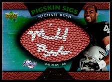 Michael Bush 2007 Upper Deck Sweet Spot Pigskin Sigs Green SN99 #SSPS-MB /99