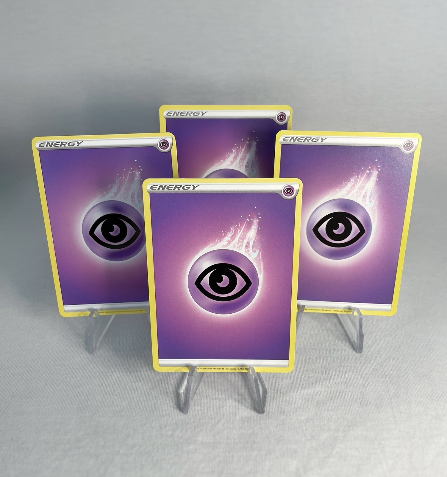 2020 Pokémon TCG 4X Basic Psychic Energy Cards