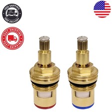 Compact Brass Ceramic Faucet Valve with 1/4 Turn Operation for Easy Installation