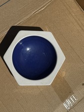 vintage Harp Lager ceramic ashtray manufactured by Wade.It features a hexagonal