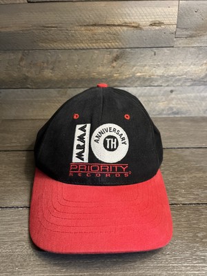 Vintage priority records Adult Small Strap back Rap Record Label group hat 90s