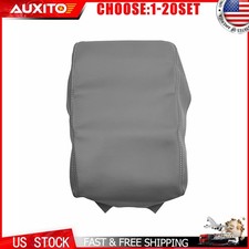 Gray Leather Console Lid Cover Fit Toyota 4runner 2010 2011 12-23 Armrest 1-10x Gray Leather Console Lid Cover Fit Toyota 4runner 2010 2011 12-23 Armrest 1-10x