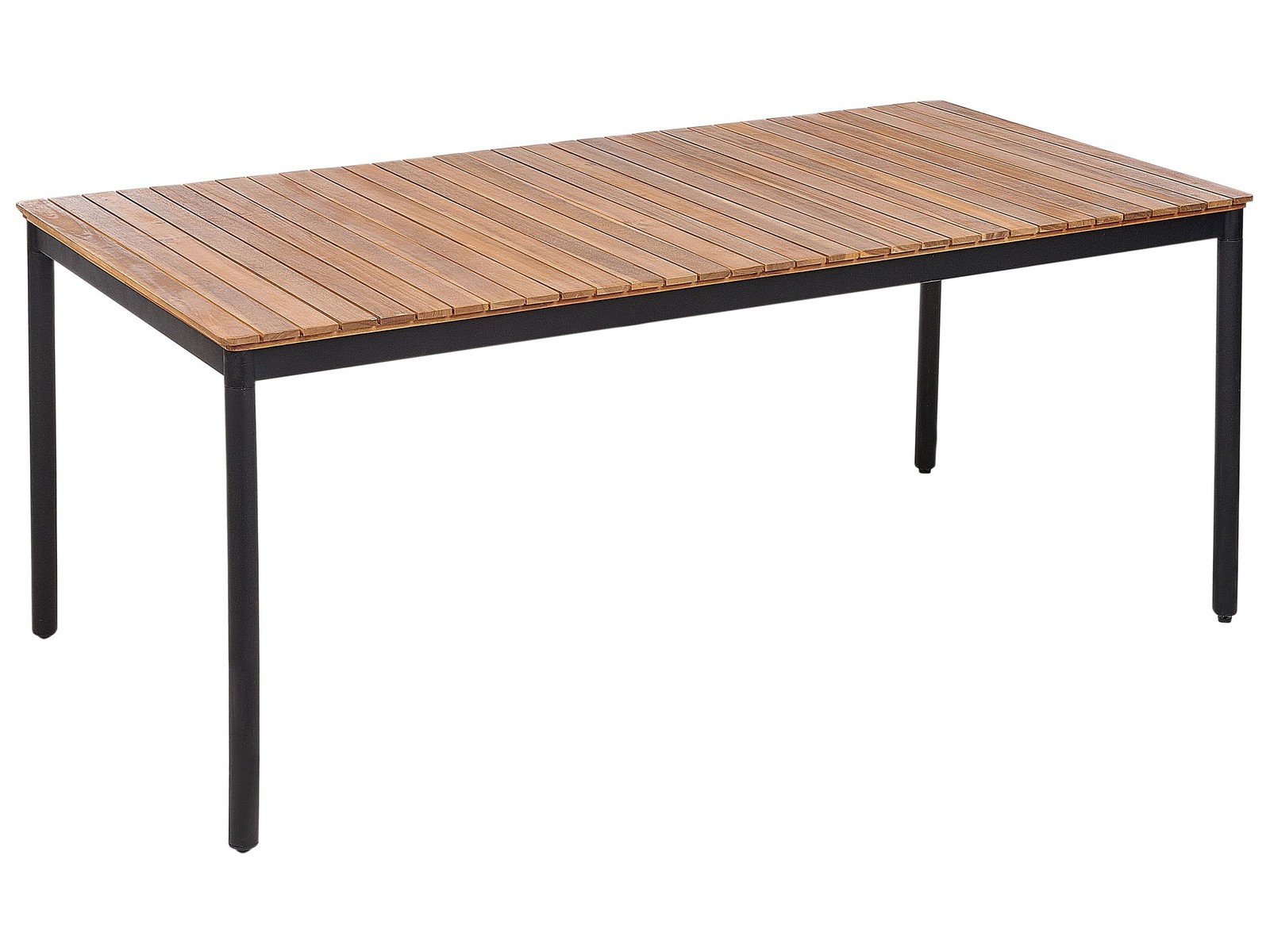 Tavolo da pranzo da giardino in legno di acacia rustico 180 x 90 cm Vallese