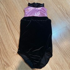Alexandra velvet dance gymnastics leotard 10