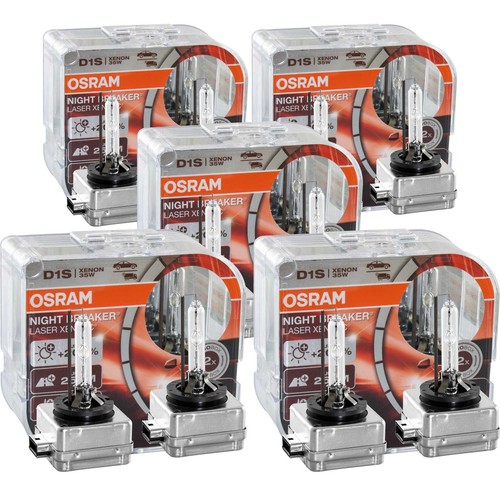 5x OSRAM Xenarc NIGHT BREAKER LASER D1S DuoBox 4500 K 3200 lm Xenon Brenner - Bild 1 von 5