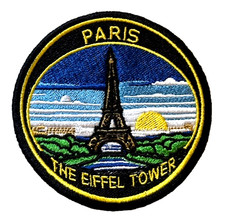 Paris Der Eiffelturm komplett bestickt Aufnäher/Bügelbild Patch (A)